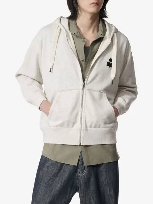 Markus Logo Zip Up Hoodie Ecru - ISABEL MARANT - BALAAN 2