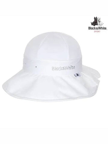 Logo Embroidered Hat 8613LZSPWHITE - BLACK&WHITE - BALAAN 1