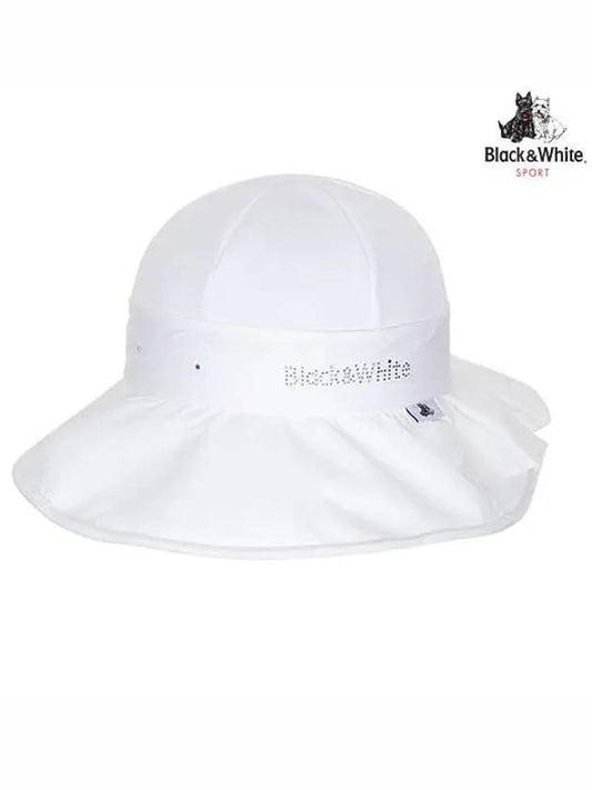 Logo Embroidered Hat 8613LZSPWHITE - BLACK&WHITE - BALAAN 1