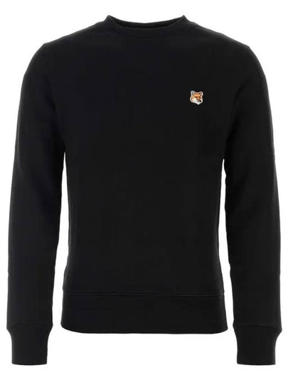 Fox Head Patch Regular Sweatshirt Black - MAISON KITSUNE - BALAAN 2