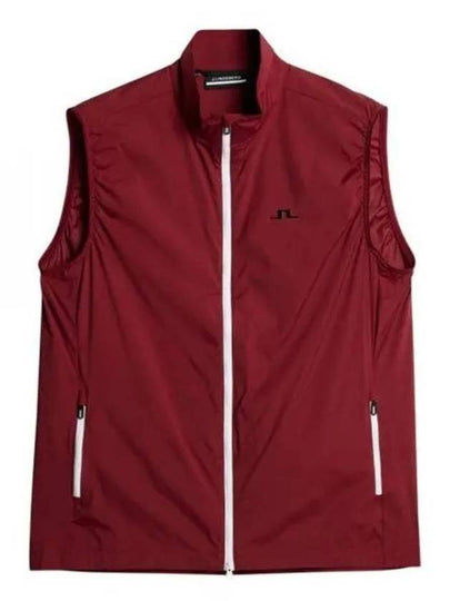 Men's Ash Light Packable Vest Red - J.LINDEBERG - BALAAN 2