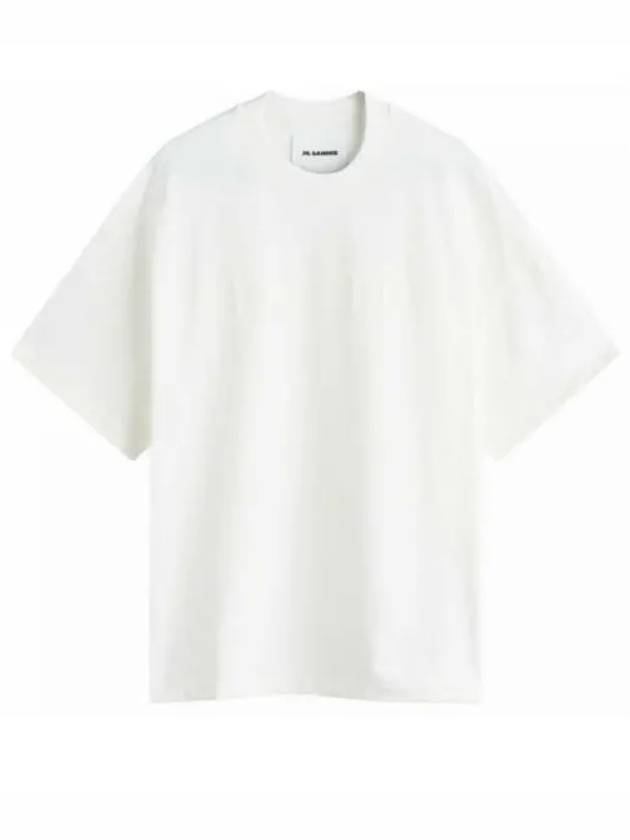 Logo Print Short Sleeve T-Shirt White - JIL SANDER - BALAAN 2