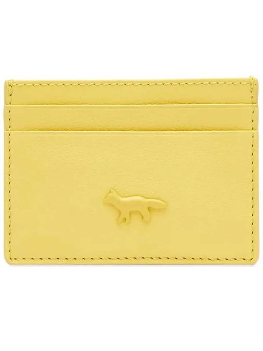 Fox Patch Card Wallet Lime Green - MAISON KITSUNE - BALAAN 2