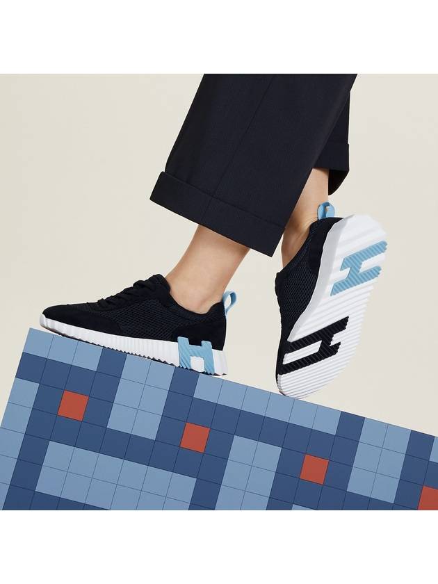 Bouncing Low Top Sneakers Black - HERMES - BALAAN 3