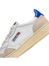 Medalist Leather Suede Blue Tab Low Top Sneakers White - AUTRY - BALAAN 7