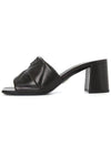 Quilting Nappa Leather Sandals Heel Black - PRADA - BALAAN 5