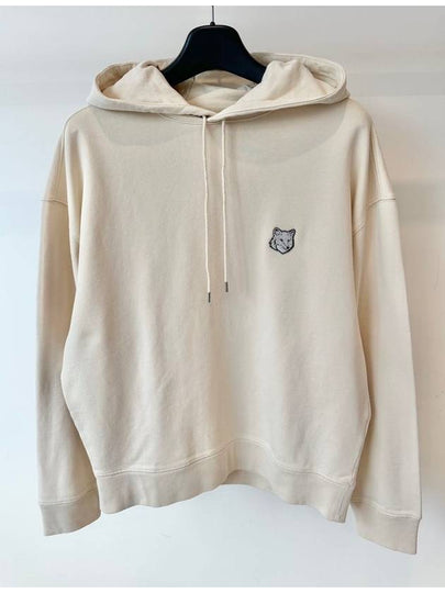 Bold Fox Head Patch Oversize Hoodie Beige - MAISON KITSUNE - BALAAN 2