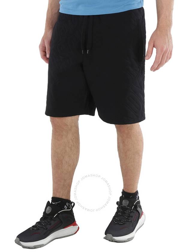 Moschino Men's Black Allover Logo Drawstring Shorts, Brand Size 46 (Waist Size 30") - MOSCHINO - BALAAN 3