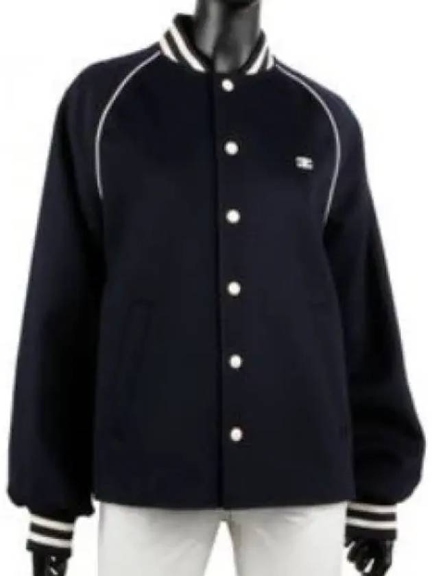 Triomphe Teddy Wool Jacket Navy - CELINE - BALAAN 2