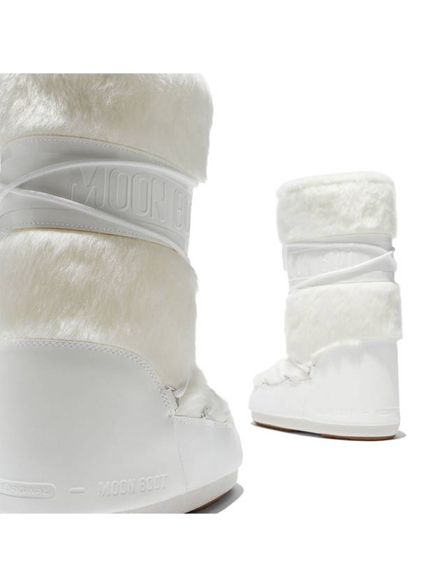 Icon Fake Fur Winter Boots White - MOON BOOT - BALAAN 5