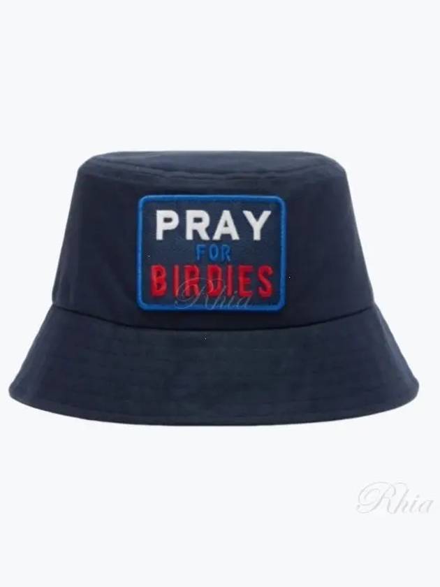 Pray for Birdies Cotton Bucket Hat Navy - G/FORE - BALAAN 2