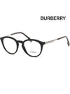 Eyewear Blue Light Lens Round Eyeglasses Black - BURBERRY - BALAAN 5