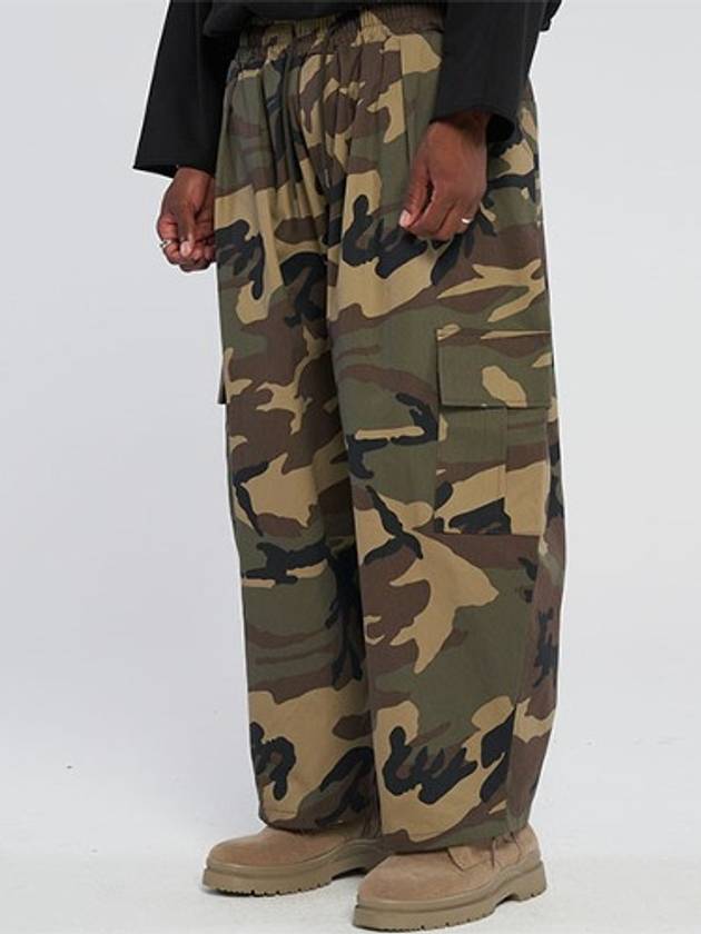 Balloon wide camouflage pants - TENER - BALAAN 1