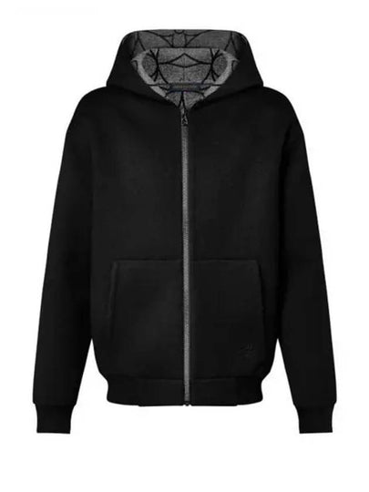 Reversible Double Face Zip-Up Hoodie Black - LOUIS VUITTON - BALAAN 2