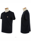 Fox Head Patch Classic Short Sleeve T-Shirt Navy - MAISON KITSUNE - BALAAN 2