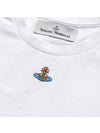 Embroided ORB Peru Short Sleeve T-Shirt White - VIVIENNE WESTWOOD - BALAAN 4