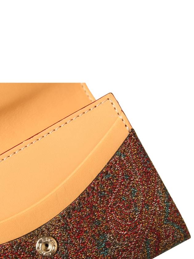 Paisley Card Wallet Brown - ETRO - BALAAN 7