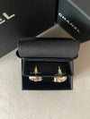 CC logo earrings square cubic gold ABA254 - CHANEL - BALAAN 4