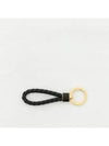 Intrecciato Lambskin Key Holder Black - BOTTEGA VENETA - BALAAN 3