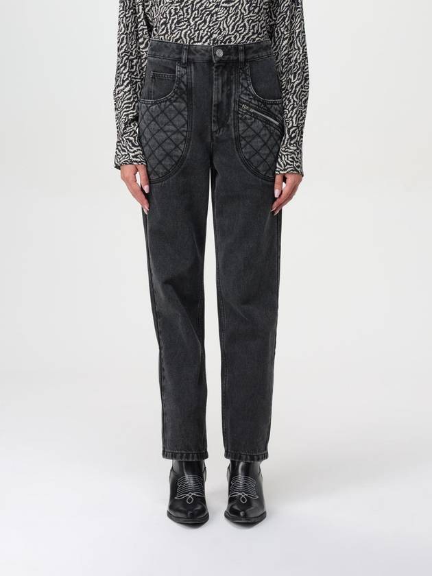 Jeans Cassandre con toppe trapuntate Isabel Marant - ISABEL MARANT - BALAAN 1