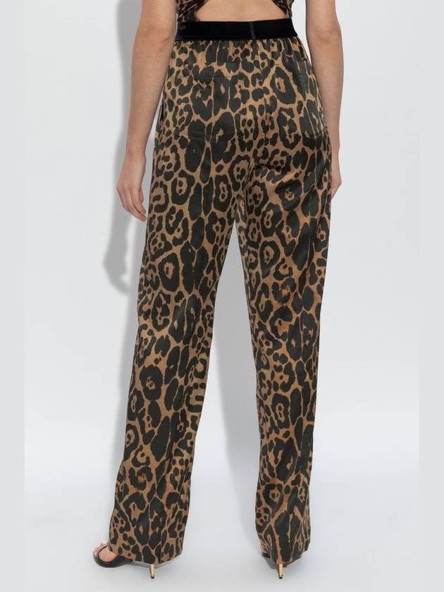 Tom Ford Animal Print Trousers, Women's, Brown - TOM FORD - BALAAN 4