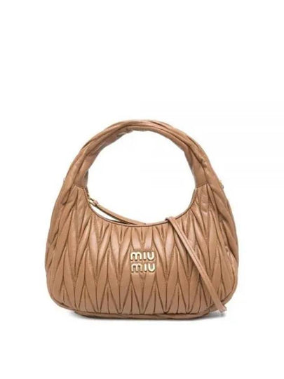 Wander Materasse Nappa Leather Shoulder Bag Brown - MIU MIU - BALAAN 2