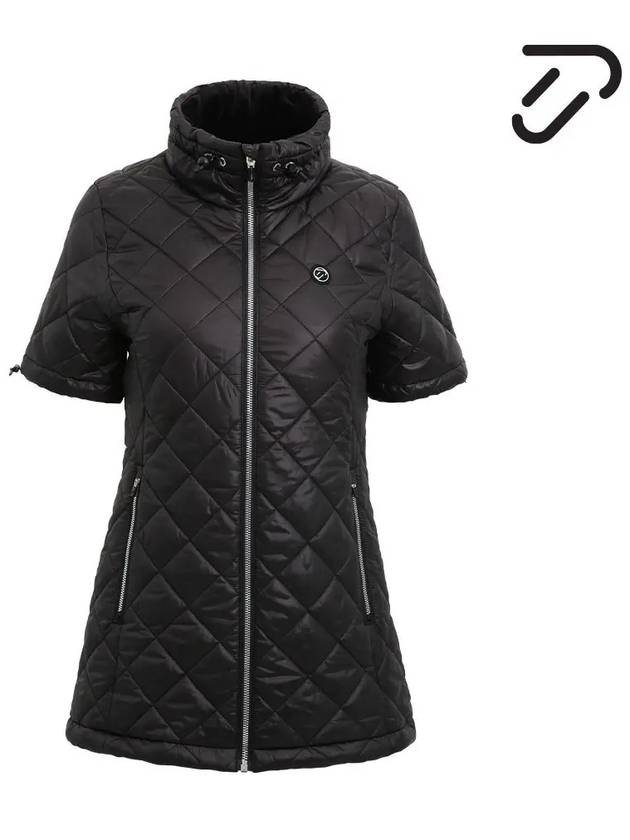 Diamond Quilted Padded Jumper IPL3WJP612 BK - IJP DESIGN - BALAAN 1