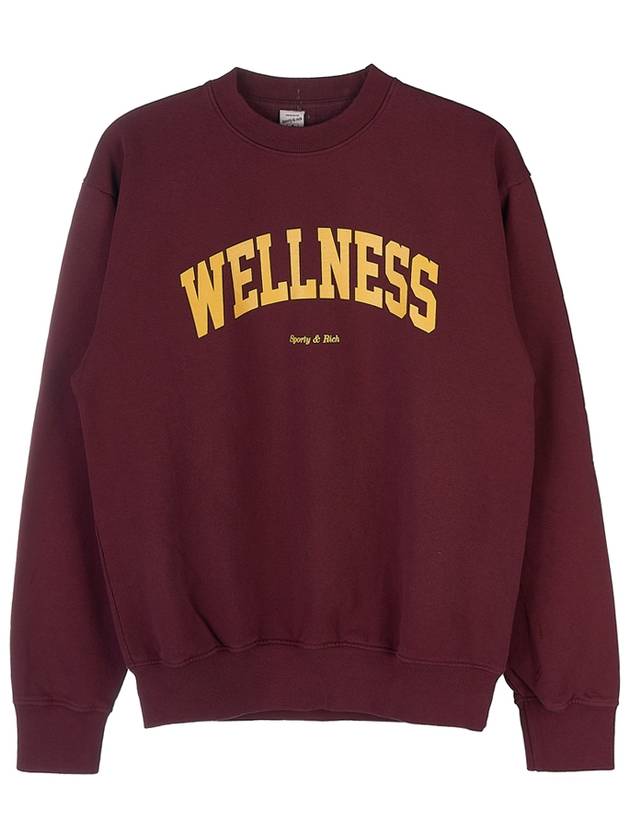 Wellness Ivy Sweatshirt WELLNESS IVY CREWNECK MERLOT GOLD - SPORTY & RICH - BALAAN 10