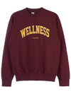 Wellness Ivy Sweatshirt WELLNESS IVY CREWNECK MERLOT GOLD - SPORTY & RICH - BALAAN 9