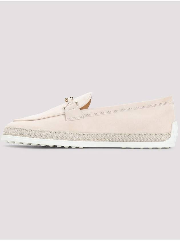 T-Ring Suede Loafers Beige - TOD'S - BALAAN 3