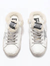 Superstar Sabot Glitter Shearing Lining Leather Low Top Sneakers Silver White - GOLDEN GOOSE - BALAAN 6