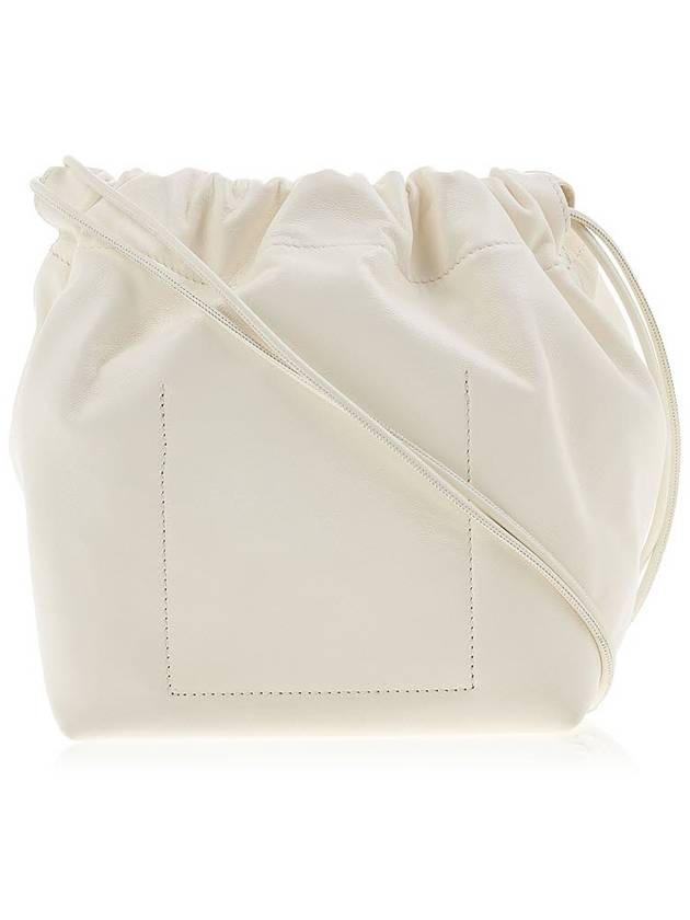 Women's Embossed Logo Leather Shoulder Cross Bag White - JIL SANDER - BALAAN 4