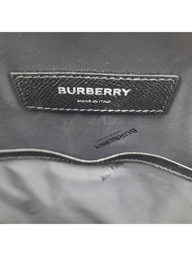 Logo Grained Leather Cross Bag Black - BURBERRY - BALAAN 10