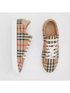 Vintage Check and Leather Sneakers Archive Beige - BURBERRY - BALAAN 2