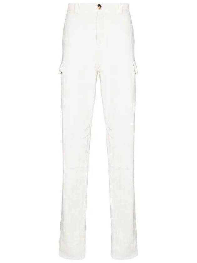 Men's Oversized Straight Pants White - BRUNELLO CUCINELLI - BALAAN 2