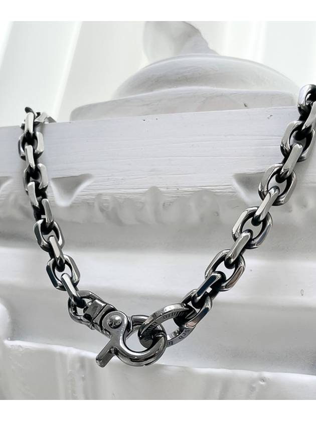 Black Line Original Chain Necklace Black Silver - BLESSED BULLET - BALAAN 2