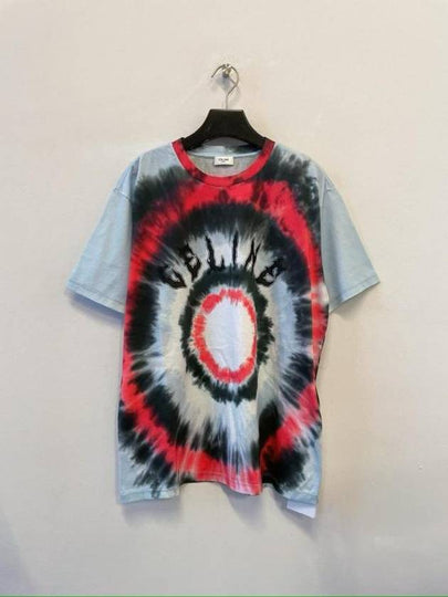 Tie Dye Cotton Jersey Short Sleeve T Shirt - CELINE - BALAAN 2