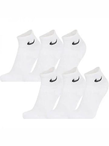 Sports Socks Junior Everyday Cushion Ankle 6 Pack SX6912 100 Domestic Product GQN124051753706 - NIKE - BALAAN 1