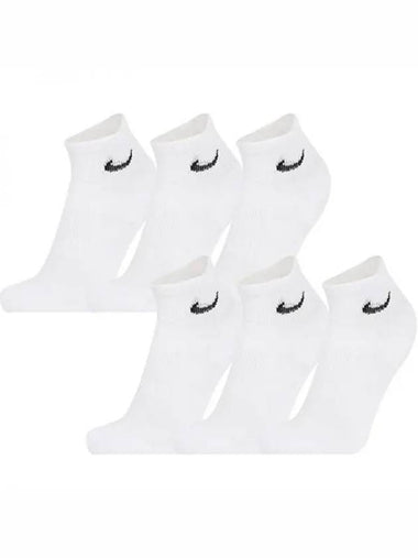 Sports Socks Junior Everyday Cushion Ankle 6 Pack SX6912 100 Domestic Product GQN124051753706 - NIKE - BALAAN 1