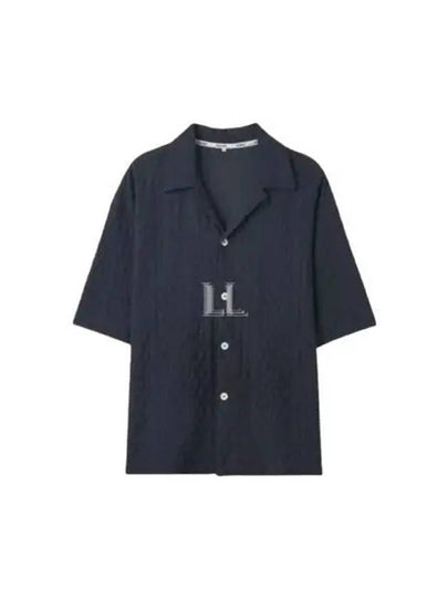 All-Over Short Sleeve Shirt Dark Navy - SUNNEI - BALAAN 2