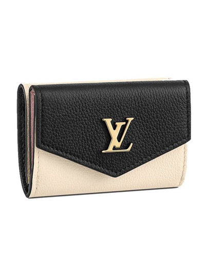 Lockmini Lockme Half Wallet Black Beige - LOUIS VUITTON - BALAAN 2