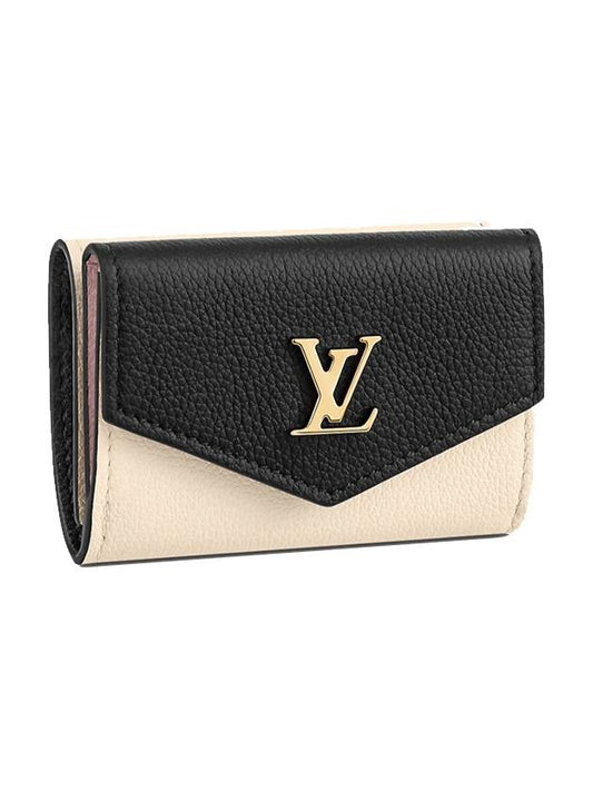 Lock Mini Calfskin Halfwallet Beige - LOUIS VUITTON - BALAAN 2