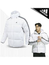 3 Stripe Puff Down Padding White - ADIDAS - BALAAN 1