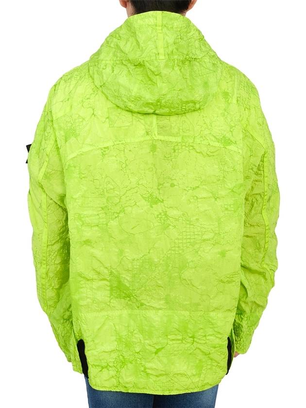 Men's Shadow Project Nylon Metal Waffle Print Hooded Jacket Green - STONE ISLAND - BALAAN 6