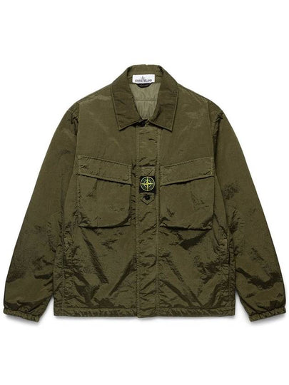 Lightweight Shirt Jacket Khaki - STONE ISLAND - BALAAN 2