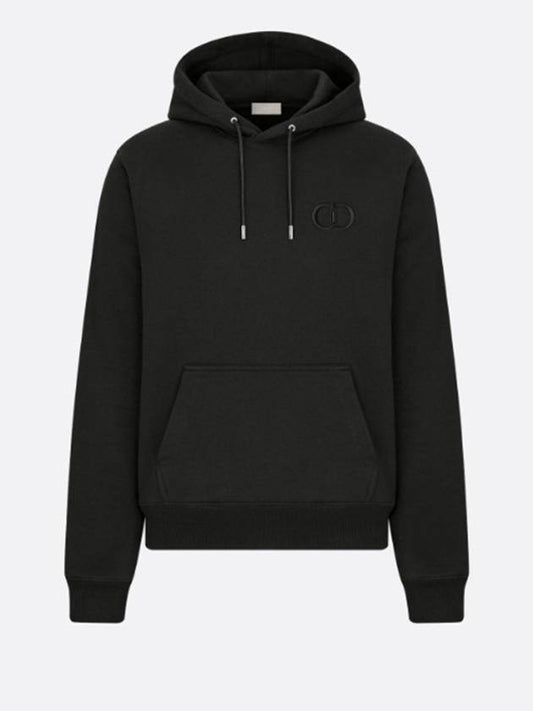 CD Icon Signature Hooded Sweatshirt Black 113J698A0531 999 - DIOR - BALAAN 1