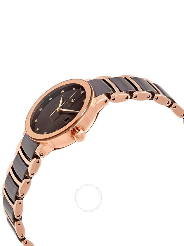 Rado Centrix Automatic Diamond Brown Dial Ladies Watch R30183752 - RADO - BALAAN 2