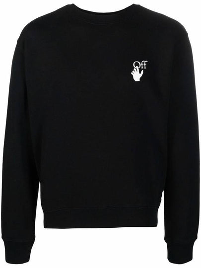 Men's Hand Off Logo Sweatshirt Black - OFF WHITE - BALAAN 2