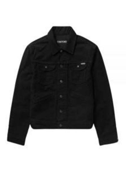 Trucker Jacket Black - TOM FORD - BALAAN 2