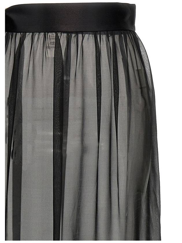 Dolce & Gabbana Chiffon Long Skirt - DOLCE&GABBANA - BALAAN 3